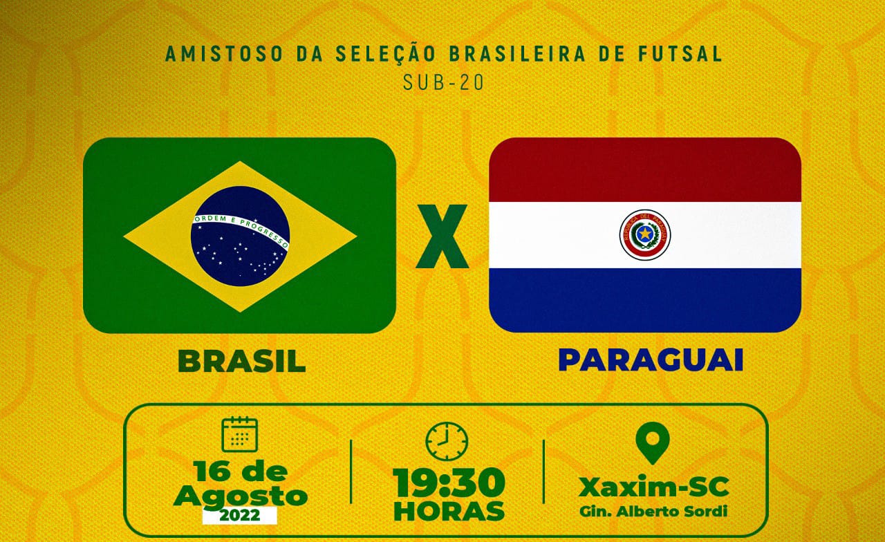 Amistoso Internacional de Futsal Feminino - Brasil x Paraguai